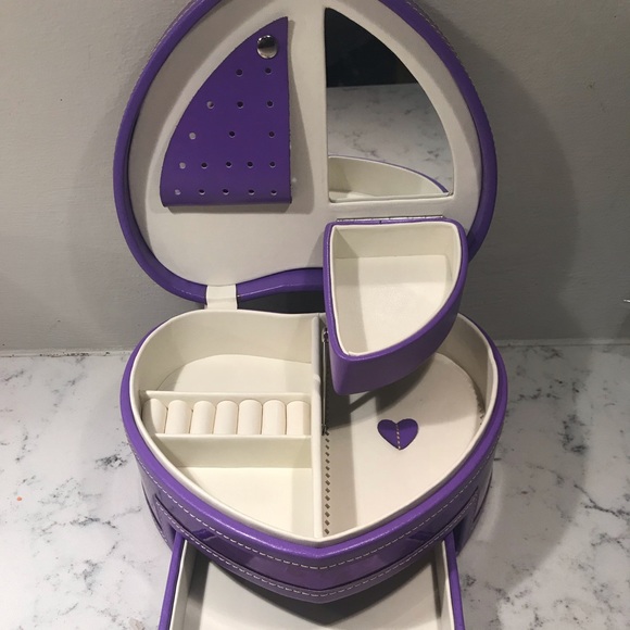Purple heart jewelry box - Picture 2 of 7